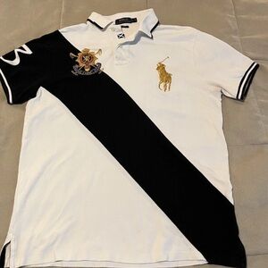 Ralph Lauren Black and White Polo Shirt